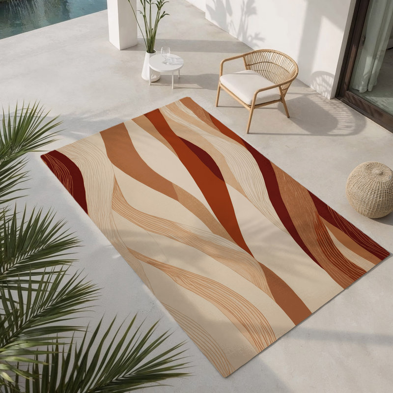 Tapis intérieur et extérieur Celestial Path, Rectangle 1 pi 6 po x 2 pi 6 po