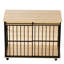 Mobilier de cage pour chien avec plateau - et confort pour les grandes races, fabrication en métal, utilisation polyvalente dans les espaces de vie, porte à accès rapide, conception modulaire et confortable
