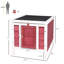 Petite maison en bois de canard avec construction pratique - en rouge pour le lapin et plus de cage - vedette cochon d'Inde, autres