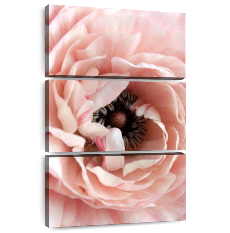 Grande fleur rose Harnek, H 50 po x l 32 po