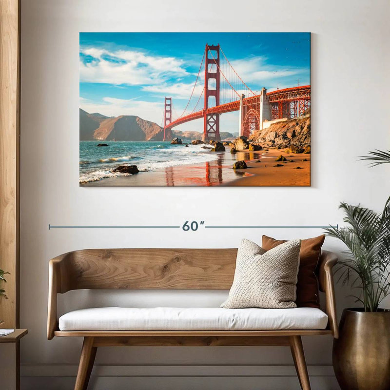 Lilie Golden Gate Beach Coast, H 32 po x l 48 po