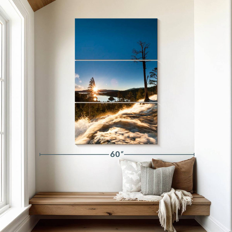 Alvord Sunrise In Eagle Falls, 50" H x 32" W