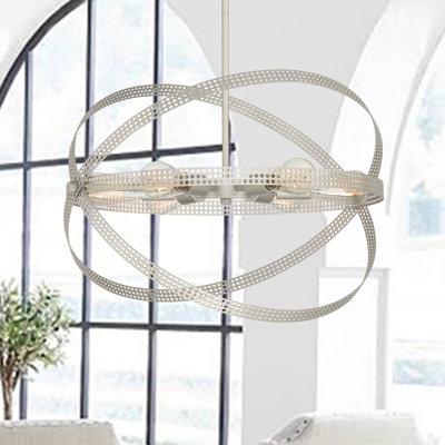 Luminaire suspendu sphérique unique à 6 lumières Baylynn