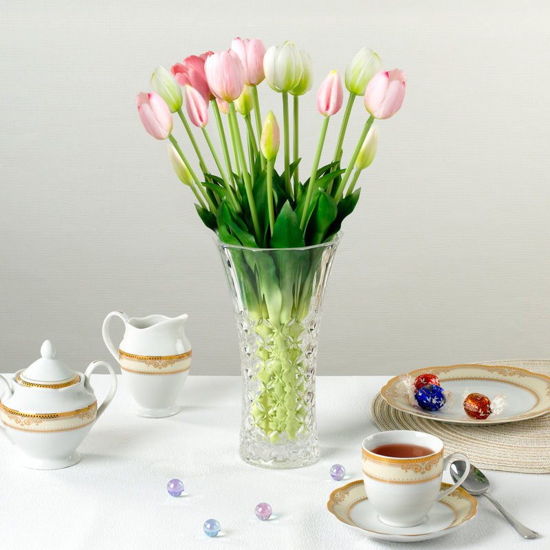 Grand vase à fleurs sans plomb de 9 po Lorren Home Trends