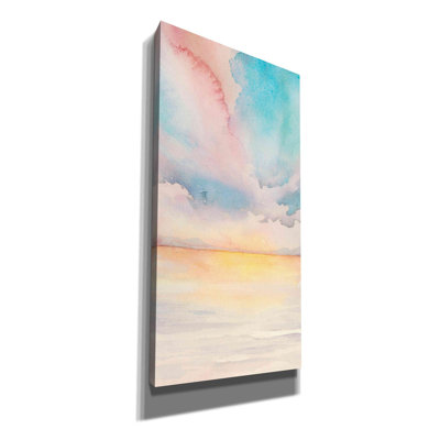 «Sea Sunset Triptych II» par Grace Popp, art mural sur toile