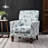 Patterned Polyester Blend Armchair