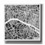«Paris Map Black» par Laura Marshall, art mural sur toile