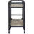Jorgensen  Rustic Oak & Charcoal Finish Serving Cart(No Include Stool)