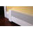 Baseboarders Basic Series Steel Easy Slip-On Baseboard Heater Cover Left Side End Cap - White