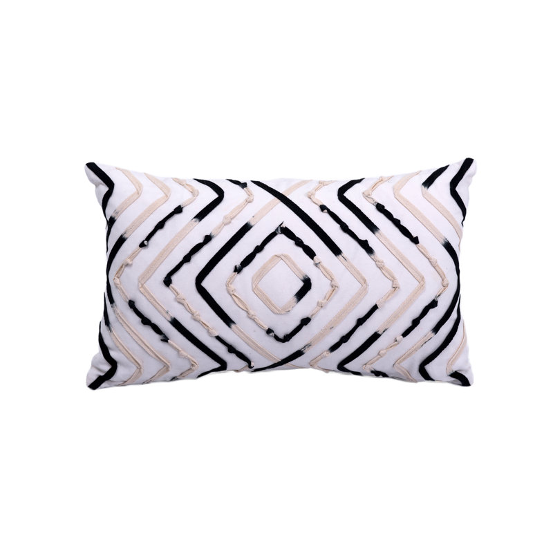 Coussin lombaire en coton 100% Leytonstone, Noir