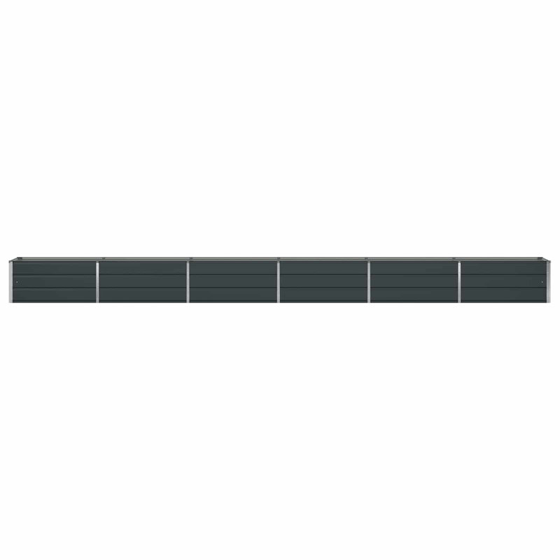  Planter Galvanised Steel, 45cm H x 580cm W x 50cm D, Anthracite