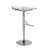 Contemporary Adjustable Bar Stool in Chrome and White Mesh