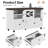 Lockable 2-drawer Lateral File Cabinet With Open Storage Shelves, Rolling Filing Cabinet For Home Office, Holds Letter/legal/a4 Files, Heavy Duty Mobile File Cabinet, White-403580844