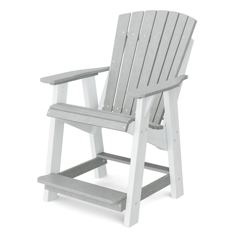 Chaise haute Adirondack Heritage, Gris clair / blanc