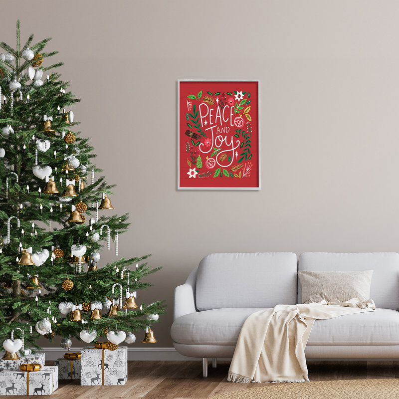 Peace & Joy, H 30 po x l 24 po x P 1,5 po, Estampe numérique Farmhouse