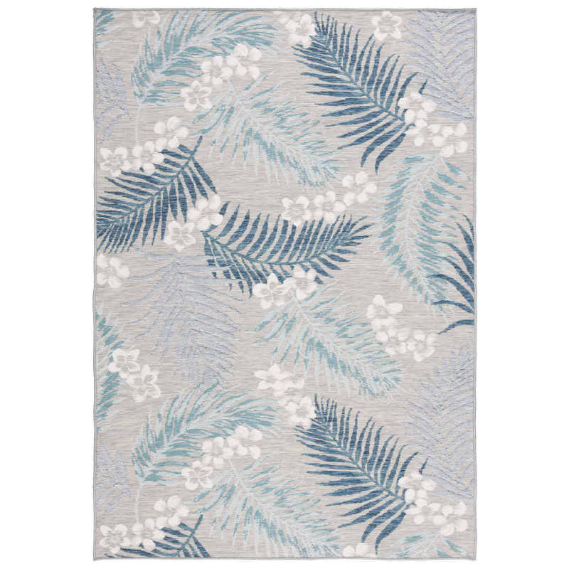 Cesca Sunrise Performance Floral Indoor/Outdoor Area Rug, Rectangle 5'3" x 7'7"