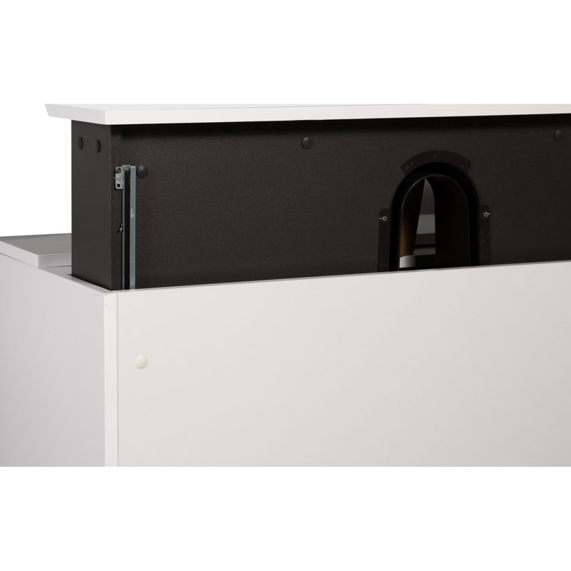 Meuble-lavabo flottant de 42 po pour salle de bain. Armoire. Bassin en résine. 2 tiroirs à fermeture en douceur. Salle de bain au fini blanc brillant. Blanc moderne. Option peu encombrante. Installation facile. Fabrication. 24v11-42gw