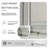 34-36 in.W x 72 in.H Bifold Frameless Glass Shower Door, Folding Frameless Shower Door-86176458
