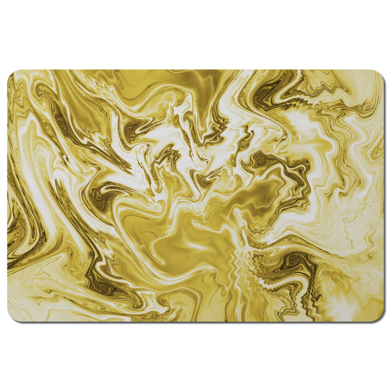 Torrence Polyester-Coated Hardboard Abstract Rectangle Placemat