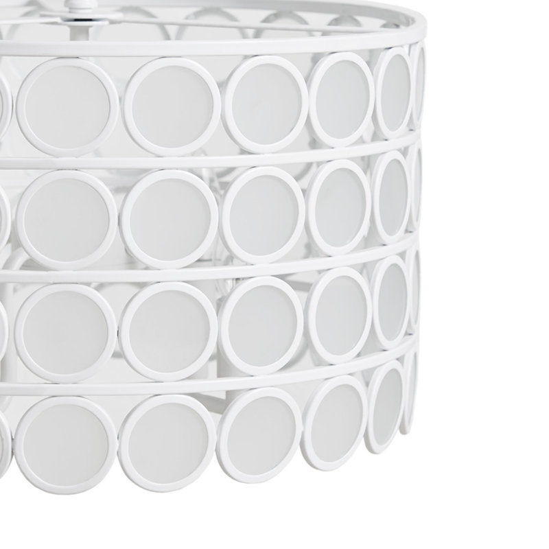 4-Light Glass Drum Shade Chandelier
