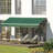 Retractable Awning Manual Sun Shade Shelter Green