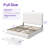 4-Drawer Velvet Upholstered Storage Platform Bed with Adjustable Headboard-672555046-672555045