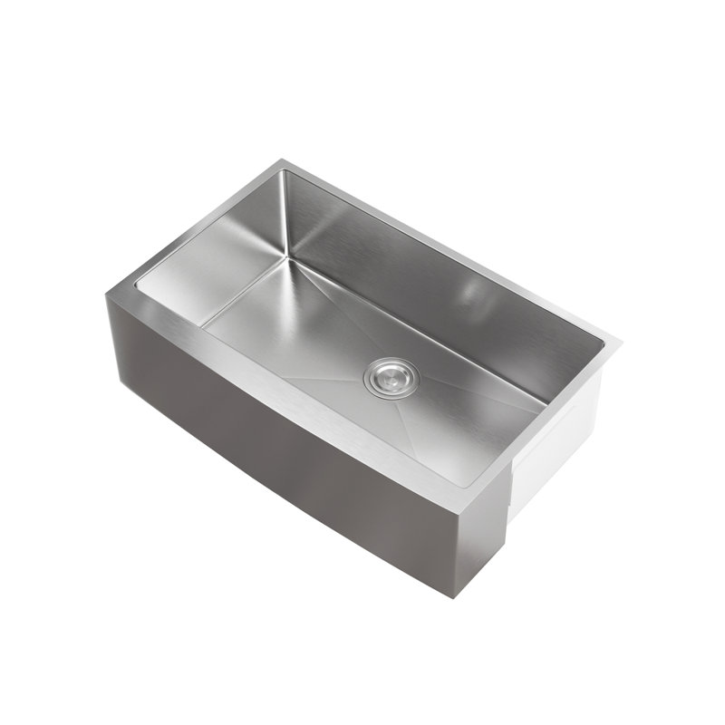 Évier de cuisine en acier inoxydable L 33 po x l 21 po x H 10 po