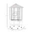 Cage à volière 77 po pour oiseaux, espace de rangement spacieux, oiseau en acier