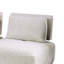 Ensemble de canapé modulaire en L Stavan, boucle blanche, dossier réglable-111934087