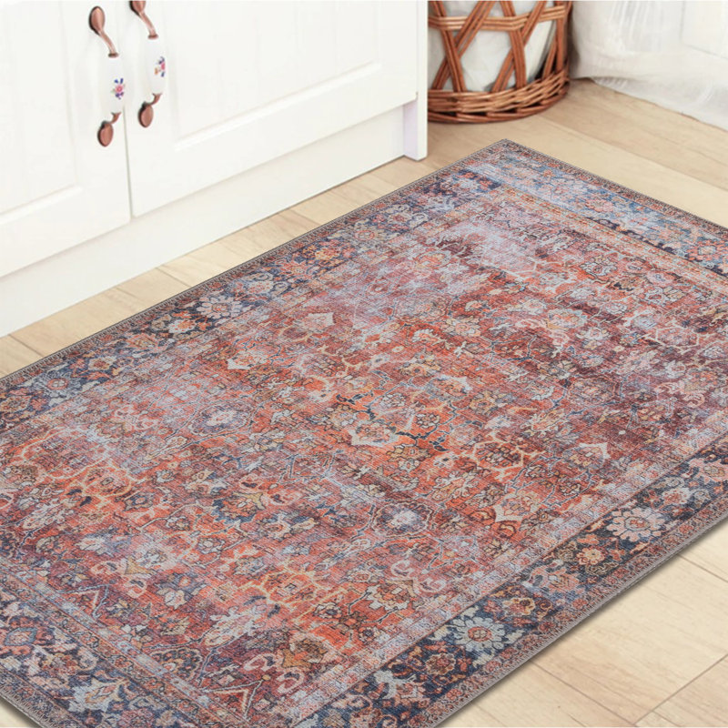 Terra Vintage Persian 4' x 6' Machine Washable Rug
