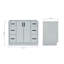 Base de meuble-lavabo simple 42 po Ariel Kelley-105988705