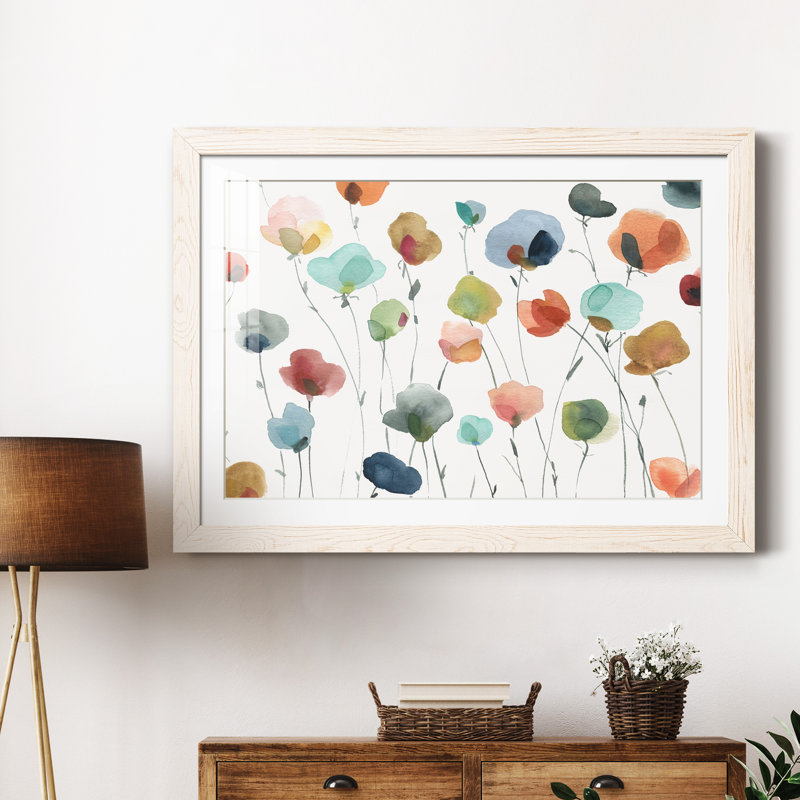 Lollipop Field - Peinture encadrée, H 31,5 po x l 23,5 po x P 1,5 po, Blanc