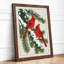 Winter Cardinals Botanical - Framed Print-1750697230-1750697221