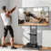 Heavy Duty Universal Floor Tv Stand Mobile Tv Cart With Shelf For 32"-65'' Led Lcd Tv Vertical/ Horizontal Display