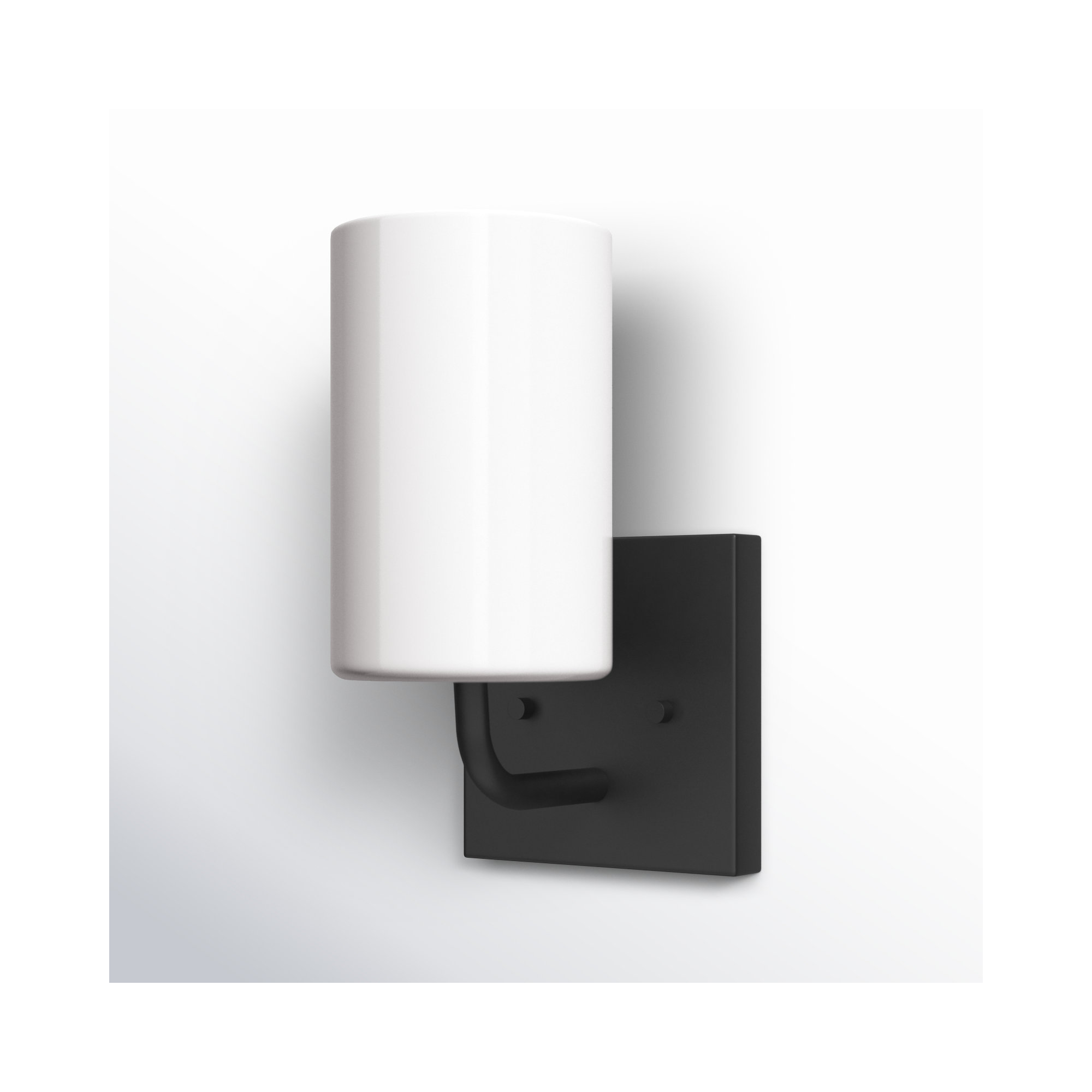 Single Dimmable Vanity Light, Midnight Black, No