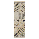 Moroccan Handmade Kilim Silk and Wool Geometric Area Rug