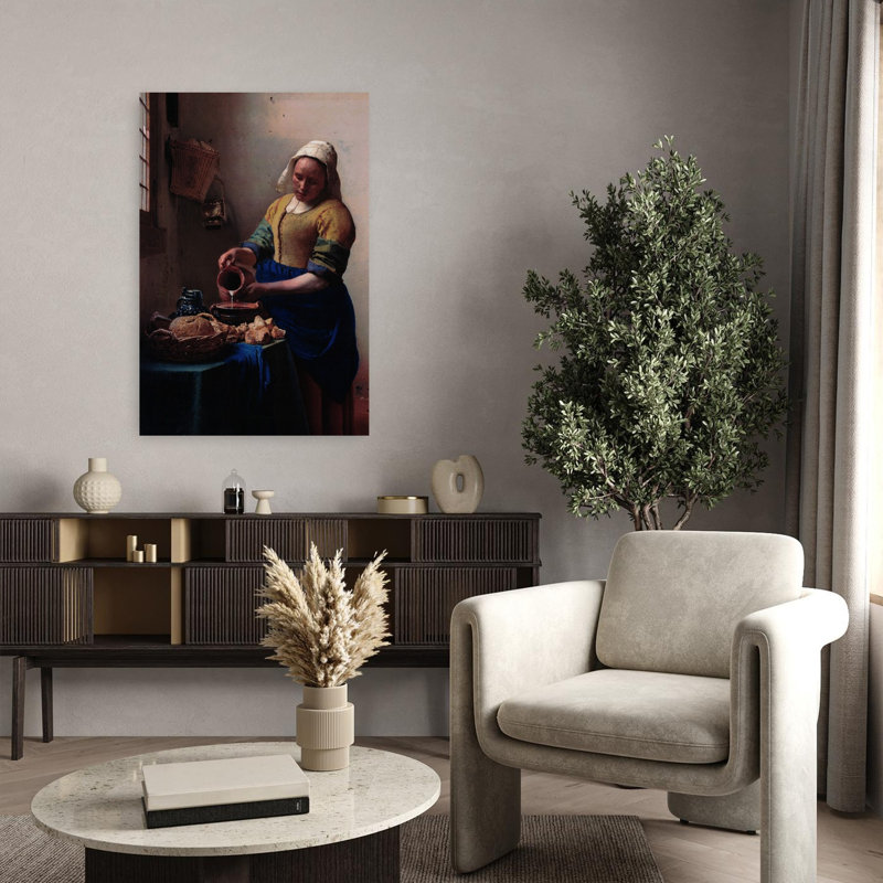 «The Milkmaid», impression murale contemporaine classique, H 36 po x l 24 po