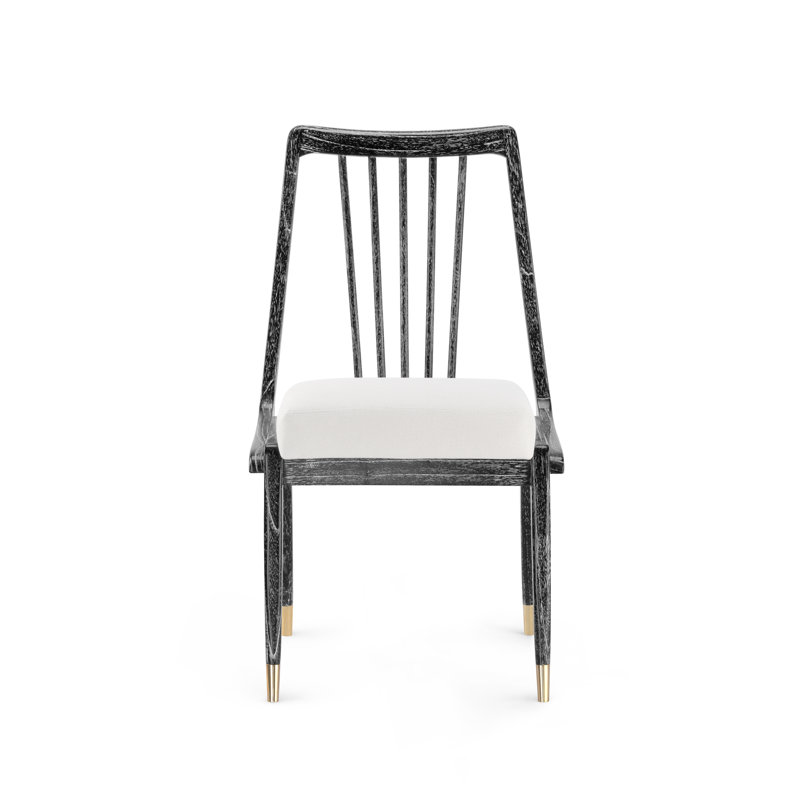 Fiona Upholstered Dining Chair, Jet Black