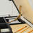 drafting table with  Metal perforated board pannel