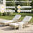 All-Weather Pe Rattan Chaise Lounge, Outdoor Patio Wicker Chair With 6-Position Adjustable Backrest, Waterproof Cushion, Hand-Woven Frame, Poolside Recliner For Backyard, Garden, Deck-901631517-901631506