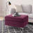 Burgundy Rectangle Ottoman-464353461