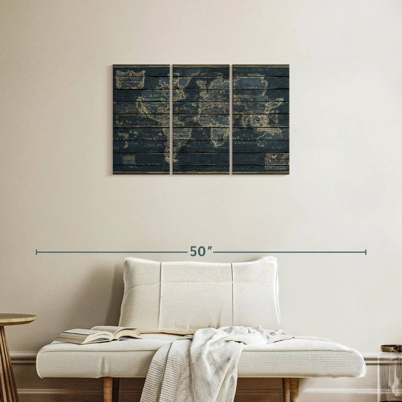 Aliaz Mappe Monde, H 20 po x l 33 po