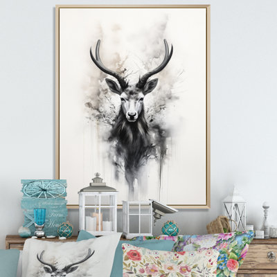 «Baelin Asian Art Antelope Sumi I», reproduction sur toile