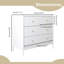 Commode de rangement 35,4 po à 4 tiroirs, armoire polyvalente pour l'organisation à domicile