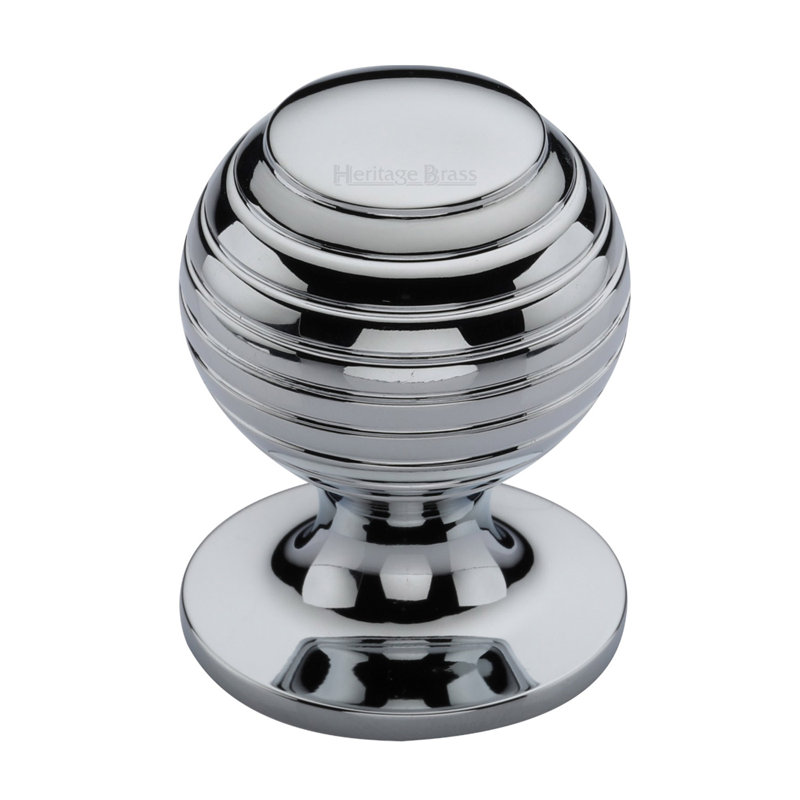 Heritage Brass Cabinet Knob Beehive Design, 3.8cm