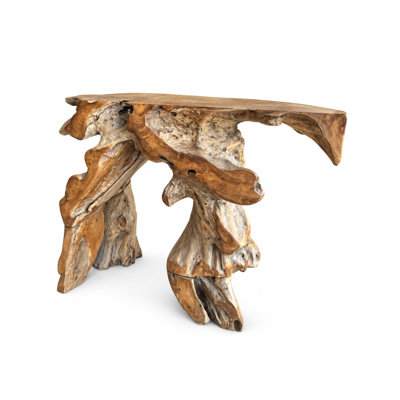 Natural Teak Root Console Table, 40"