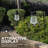 Low Voltage Solar Powered Integrated LED Metal Pathway Light Pack