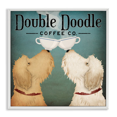 «Doodle Dog Vintage Coffee Company», estampe numérique texturée par Ryan Fowler