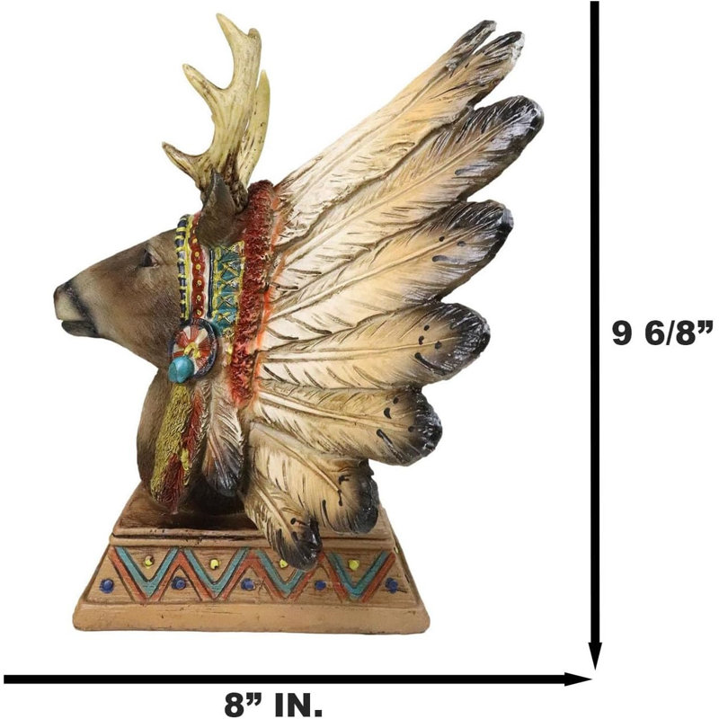 Figurine de chef cerf amérindien avec cerf
