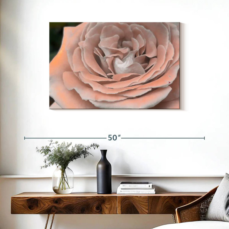 Doux pétale de rose, H 24 po x l 36 po
